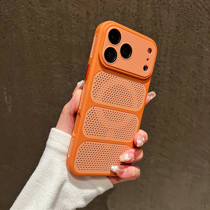 Summer Heat Dissipation For Magsafe Magnetic Case For iPhone 17 16 15 14 Plus 13 12 Pro Max Lens Protection Shockproof Cover