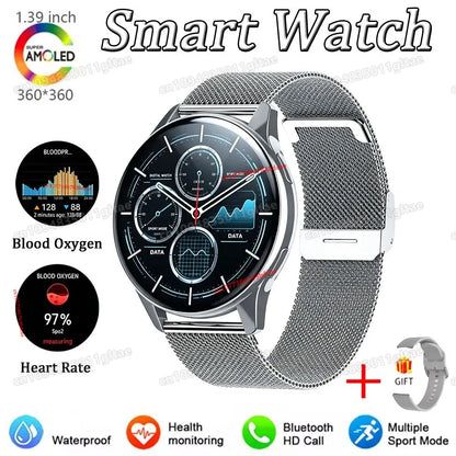 2026 New Women SmartWatch Bluetooth Call Lady Watch Sport Waterproof Heart Rate Sleep Smart Watch For Women Present Gift PKHT30