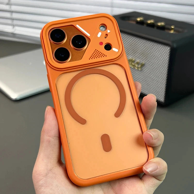 Acrylic Shockproof Hard Cover For Iphone 17 Pro Max Air 16 15 14 Plus 13 12 Pro Max 11 Luxury Soft Frame For Magsafe Clear Case