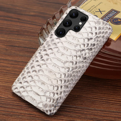 Genuine Python Leather Phone Case for Samsung Galaxy S26 S23 S22 S24 S25 Ultra S21 Plus A57 A56 A55 5G Luxury Snakeskins Cover