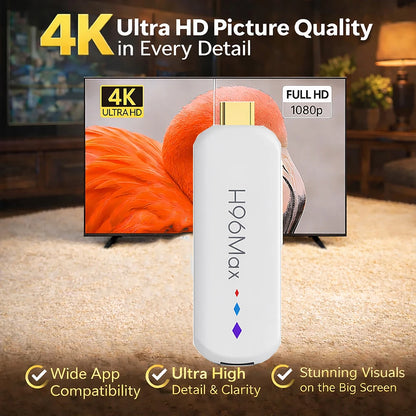 H96 MAX M20 Amlogic S905L Android TV Stick Quad Core 4K Video WiFi BT Voice Assistant Remote Control Media Player Smart TV Box