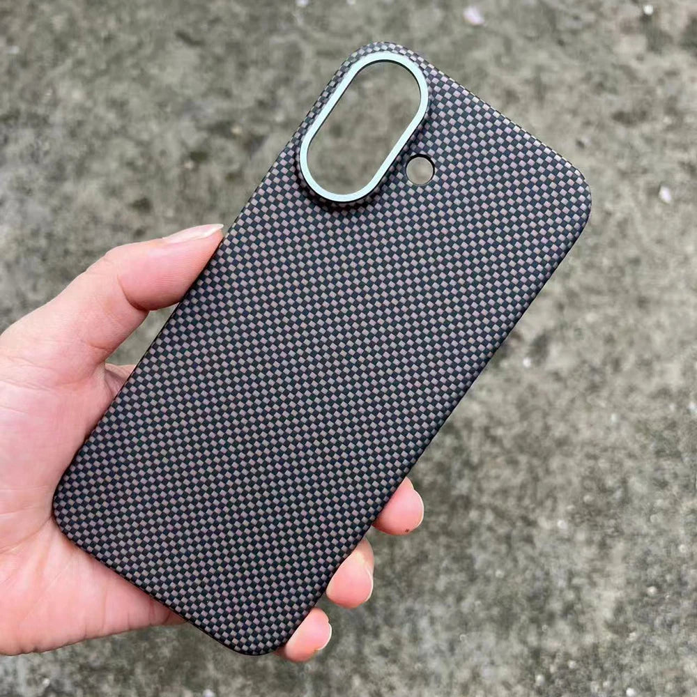 For Magsafe Magnetic Case For iPhone 17 Real Carbon Fiber Luxury Aramid Fiber Back Cover for iPhone 17 Carbon Case capa