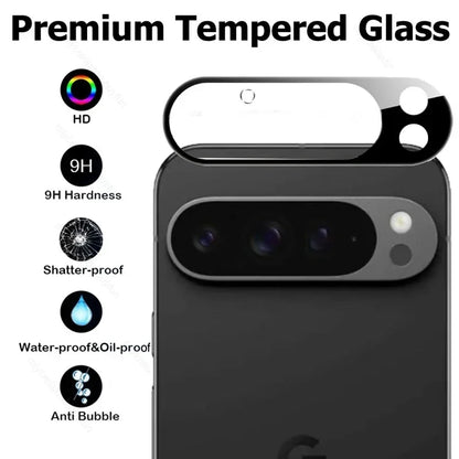 1-2Pcs 3D Premium HD Black Camera Lens Tempered Glass Protector For Google Pixel 11 10 9 Pro XL 10A 9A 9H Anti-Scratch Lens Film