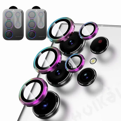 2 PCS For Samsung Galaxy S26 Ultra S25 Plus S24 Camera Lens Protector Tempered Glass Camera Cover Screen Protector Metal Scratch
