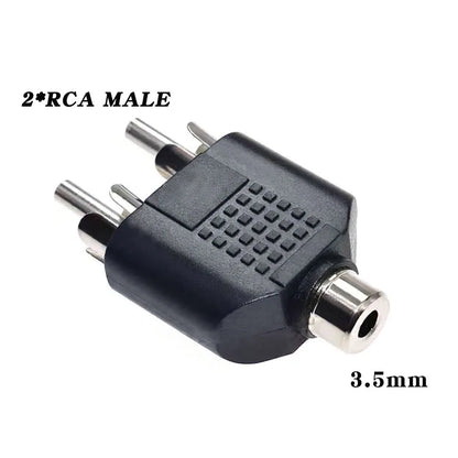 5Pcs 6.5/6.35mm Mono Stereo Audio Adapter TS Interconnect 1/8" 1/4" Male Plug to RCA Female Jack Connector Converter Speaker