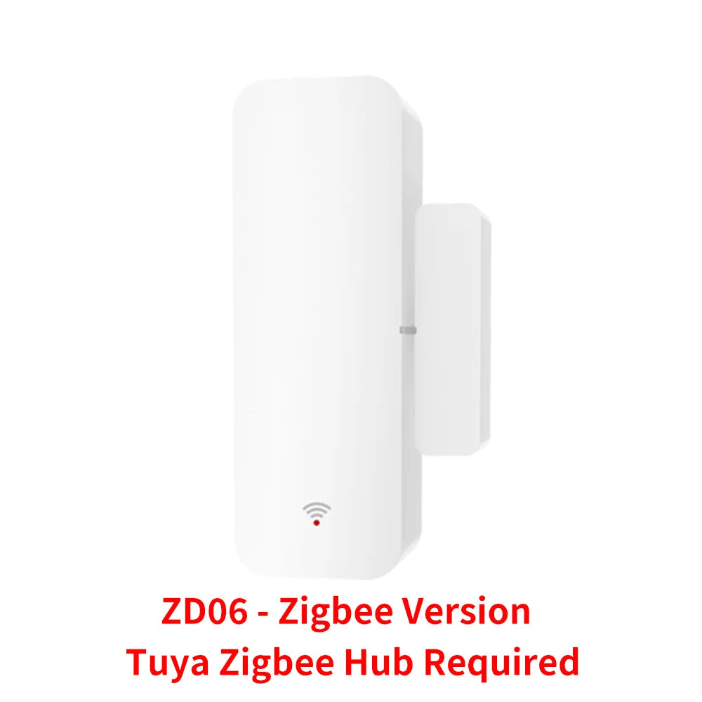 Tuya Zigbee Wifi Door Sensor Window Entry Sensor Security Burglar Magnetic Sensor Alarm Smart Life Work With Alexa Google Home