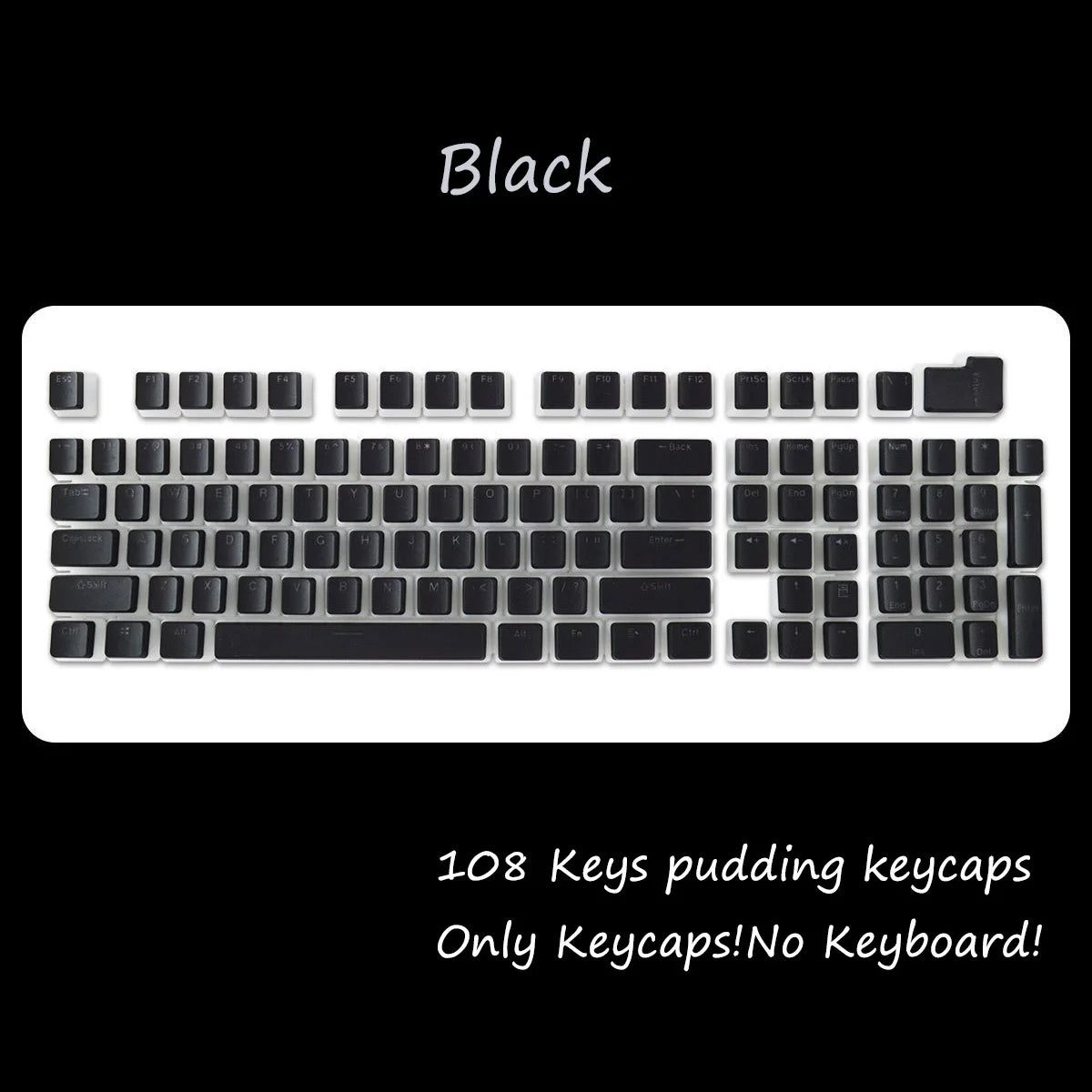 OEM Profile PBT Keycaps 108 Keys Pudding Keycap For Cherry MX Switch Mechanical Keyboard RGB Gamer backlit Key Caps Custom DIY