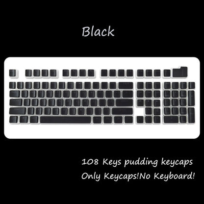 OEM Profile PBT Keycaps 108 Keys Pudding Keycap For Cherry MX Switch Mechanical Keyboard RGB Gamer backlit Key Caps Custom DIY