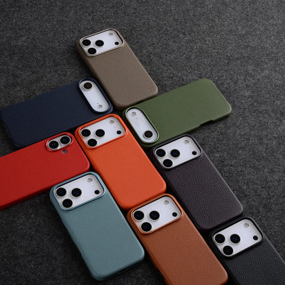 Melkco 100% Genuine Leather Case For iPhone 17 Pro Max Air MagSafe Cover with Camera Butto protective luxury Cow Magnetic cases
