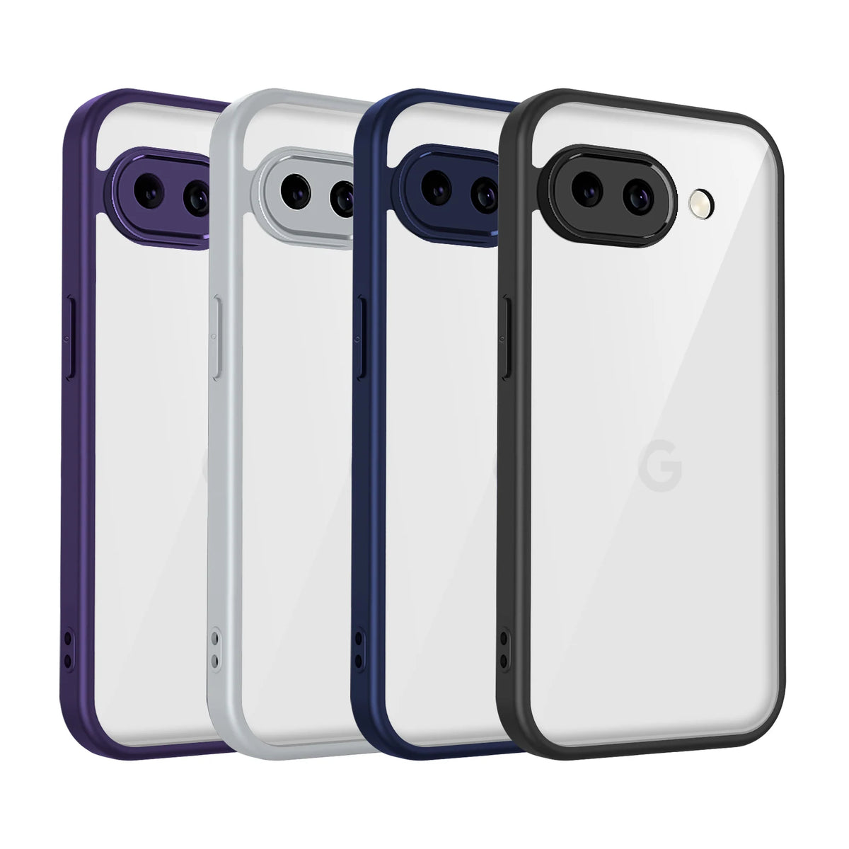For Google Pixel 9A Case Air Cushion Shockproof Silicone Bumper Clear Matte Back Cover Hard Phone Case for Google Pixel 9A G3Y12