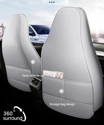 Car Seat Cover 5 Full Set Universal Seat Covers for Nissan X Trail T32 Jetta A4 Skoda Rapid Superb 3 Cars Waterproof PU Leather