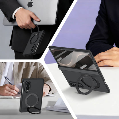 Drop Protective Funda Case for Samsung Galaxy Z Fold 8 5G Fold8 Ultra Fold7 Fold6 Fold5 Fold 7 6 5 Magnetic Ring Full Body