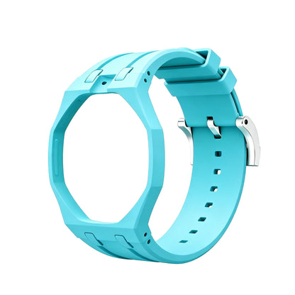 Bioceramics Watch Case+Silicone Band Modification Kit Strap Case Changer To Wristwatch Accessories For Royal Pop