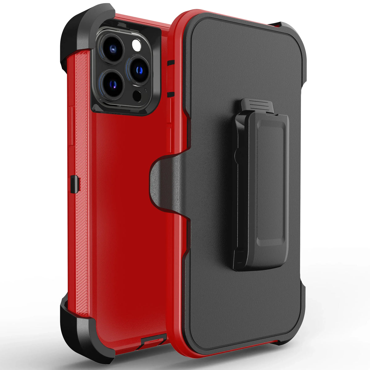 Luxury OTT Armor BOX Phone Case for IPhone 17 Air 16 15 14 Plus 13 12 Pro Max Soft Bumpers with Belt Clamp Protective Hard Cover