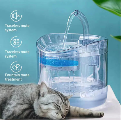 2L Pet Cat Dog Drinker Activated Carbon Filter USB Powered Automatic Pet Feeder Motion Sensor Bowl Pet Smart Silent Drinking