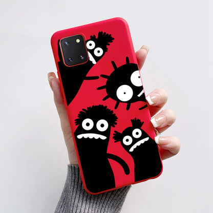 For Samsung Galaxy Note10 Lite Case SM-N770F 6.7'' Cute Bear Cartoon Cat Cover Soft TPU Phone Case For Samsung Note 10 Lite Bags