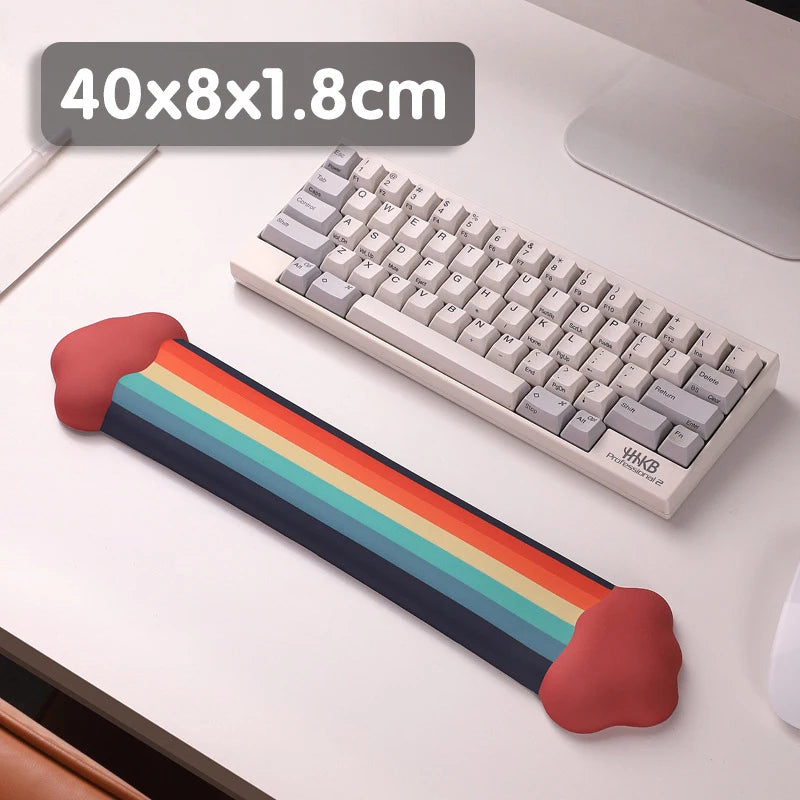 Rainbow Mouse Pad Wrist Rest for Computer Laptop Keyboard Desktop Pad Ergonomically Designed to Reduce Wrist Fatigue Mouse Pad