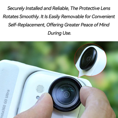 Lens Guards for Insta360 GO Ultra Glass Material Lens Protective Cover Practical Lens Protector for Insta 360 GO Ultra Accessory