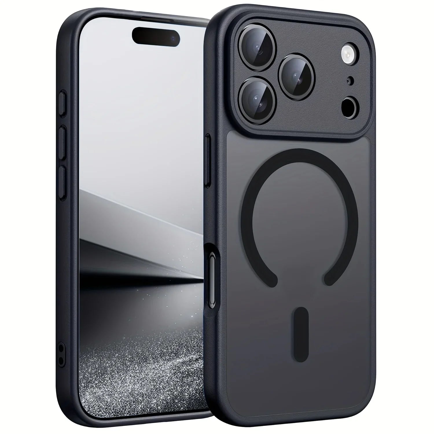 Original Case For iPhone 17 Air 16 15 14 13 12 17 Pro Max Plus For Magsafe Magnetic Wireless Charge Lens Protector Matte Cover