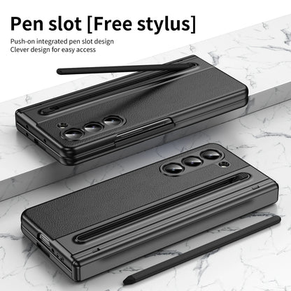 Pen Holder Glass Film Cell Phone Case  for Samsung Galaxy Z Fold8 Ultra Fold 8 7 6 5 4 3 Fold7 Fold4 Fold5 Fold6 Fold3