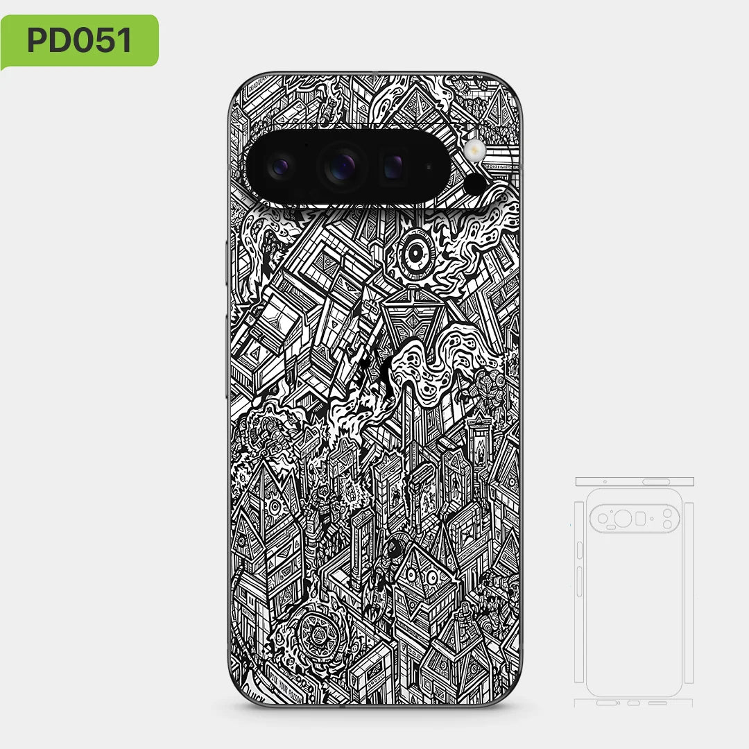 Colorful Decal Skin for Google Pixel 10 9 8 7 Pro 6 6pro Back Screen Protector Film Cover Case Macaroon Wrap Matte Sticker