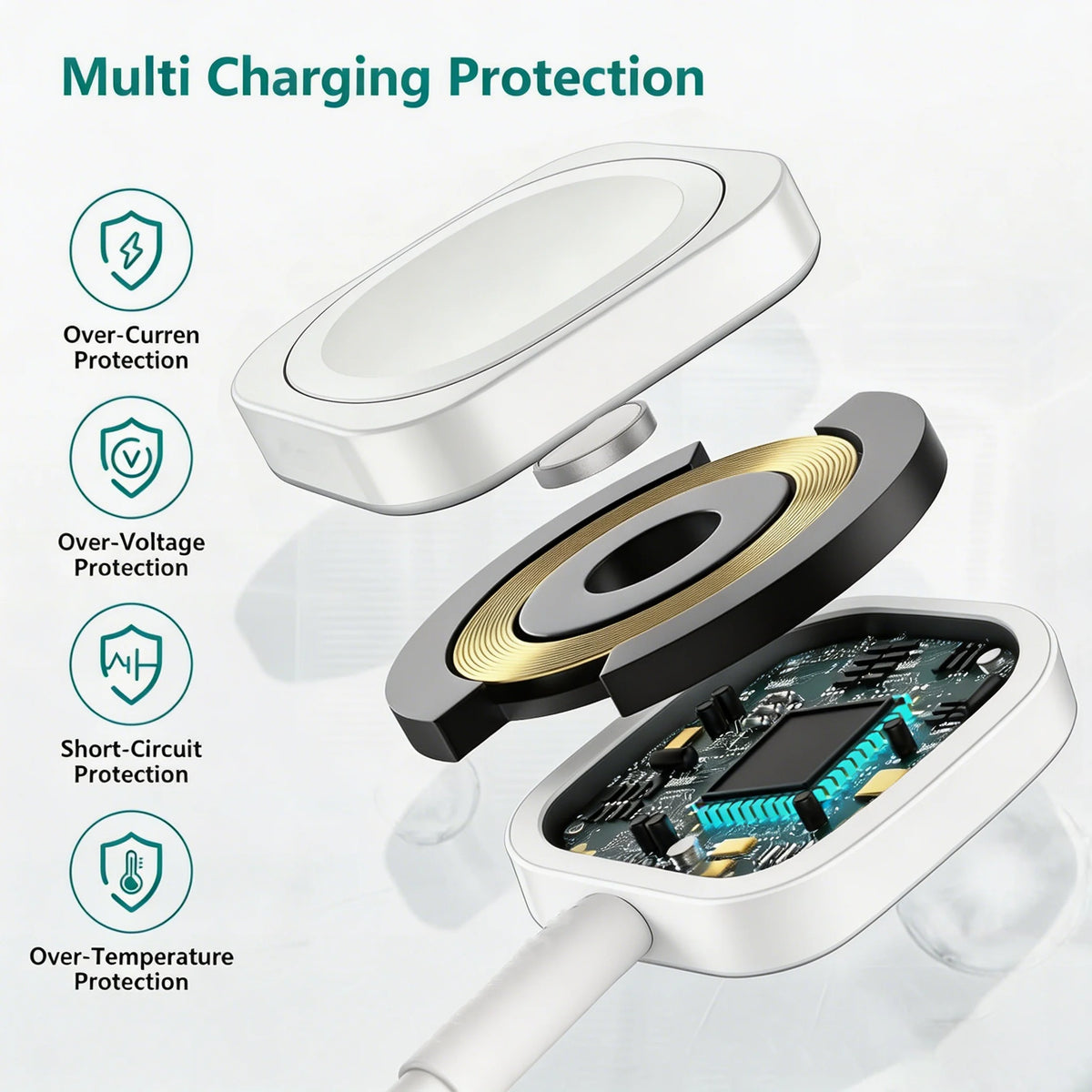 TIMESS Magnetic Fast Watch Charger USB TYPE-C  For IPhone Watch Series Ultra 11 10 9 8 7 6 Cable Charging For IWatch 4 3 2 1 SE