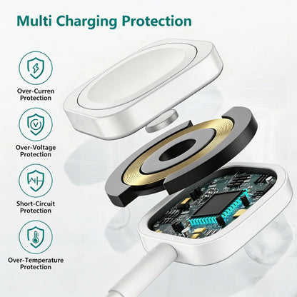TIMESS Magnetic Fast Watch Charger USB TYPE-C  For IPhone Watch Series Ultra 11 10 9 8 7 6 Cable Charging For IWatch 4 3 2 1 SE
