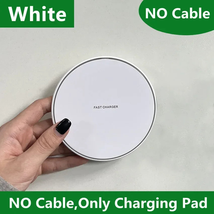 2026 Fast Wireless Charger Pad for iPhone 17 16 15 14 13 Pro Max Samsung Galaxy S25 S24  Xiaomi Wireless Charging Station