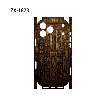 For Apple iPhone 17 16 15 14 IPhone13 Pro Max Full Body Back Cover Decal Skin 3D Colorful Rear Protective Sticker Film