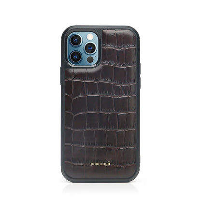 Custom Name Personalized Crocodile Pattern Italian Leather Luxury Phone Cover for Iphone 16 14 15 17 18 Pro Max Case Gift Friend