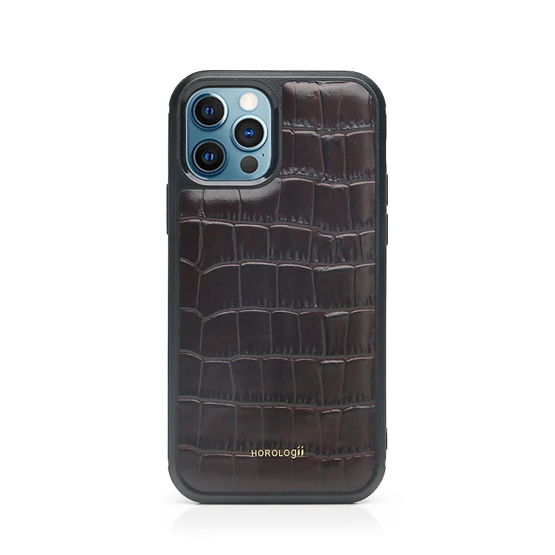 Custom Name Personalized Crocodile Pattern Italian Leather Luxury Phone Cover for Iphone 16 14 15 17 18 Pro Max Case Gift Friend