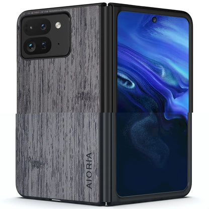 Case for Google Pixel 10 9 Pro Fold Straight Wood Grain PU Leather phone cover for Google pixel 10 Pro Fold case capa