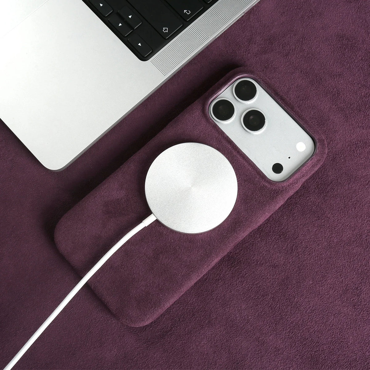 Luxury Magnetic For ALCANTARA Case For iPhone17 Pro Max 16 15 14 13 12 for Magsafe Artificial Leather Supercar Suede Phone Cover