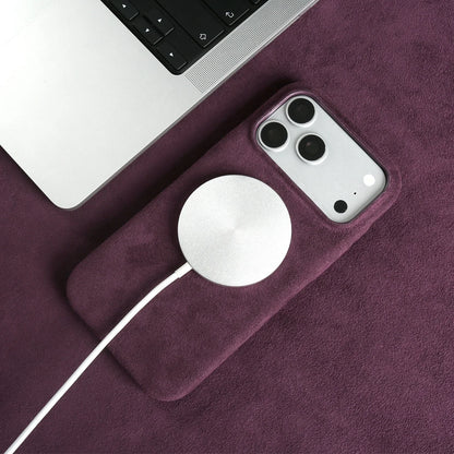 Luxury Magnetic For ALCANTARA Case For iPhone17 Pro Max 16 15 14 13 12 for Magsafe Artificial Leather Supercar Suede Phone Cover