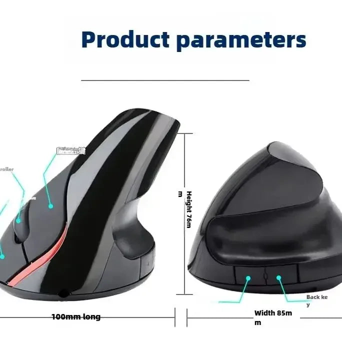 1600DPI USB Vertical Wired Mouse Ergonomic Design Wrist Rest Gaming Mice for PC Laptop Mouse Mouse for Laptop Mouse for Computer