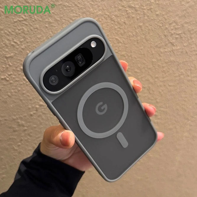 Luxury Translucent Matte Magnetic Case For Google Pixel 10 ProXL 9Pro XL 11 ProXL 10 9A Wireless Charging Candy Color Slim Cover