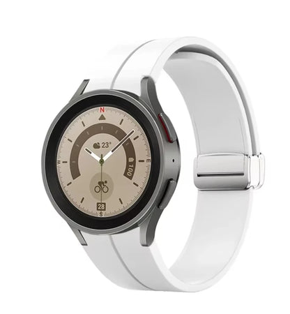 No Gap Magnetic Silicone Strap For Samsung Galaxy Watch 7 6 5 4 44mm 40mm Pro 45mm Bracelet Galaxy Watch6 Classic 43mm 47mm Band