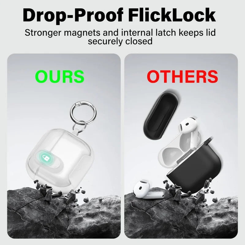Cute Cover for AirPods 3 Pro 3/Airpod 4【 Compatible with MagSafe】Auto-Open Secure Lock Stand Cover for AirPods 5 2026 Earbuds