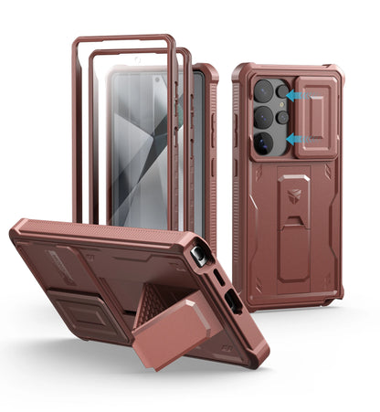 Dexnor For Samsung Galaxy S25/S25 Plus/S25 Ultra /S25 Edge 2025Case Full Body Shockproof Camera Cover &Built-in Screen Protector Kickstand