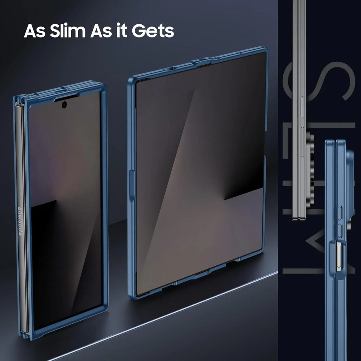 Fashion Magnetic Case For Samsung Galaxy Z Fold 8Ultra 8 7 6 5 4 For MagSafe Slim Translucent Matte Hard Back Soft Bumper Cover