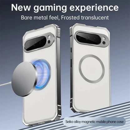 Full Body Metal Bumper for Magsafe Case for Google Pixel 10 Pro XL 8 9 Frame Protect Wireless Charge Shockproof Protect Cover
