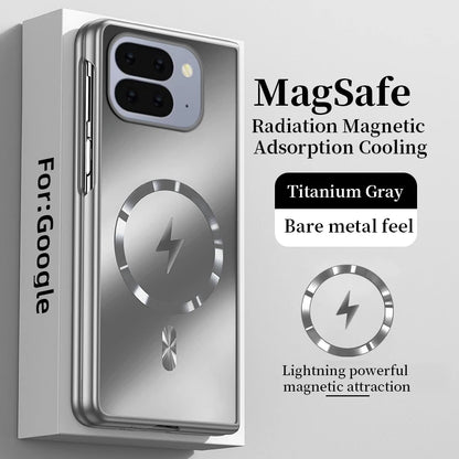 Hard Plastic Case For Magsafe Magnetic Wireless Charge Back Matte Cover For Google Pixel 9 10 Pro Fold
