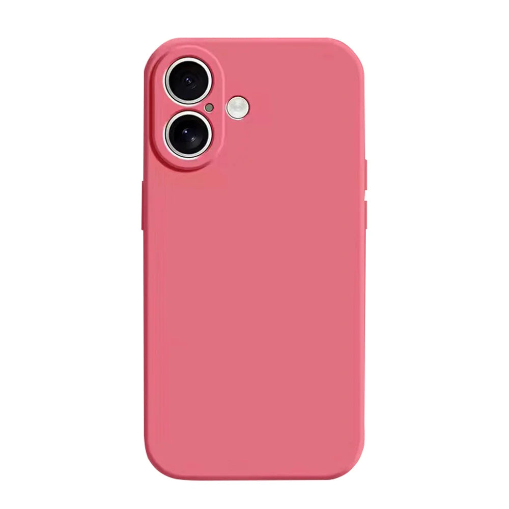 For iphone 17 16 15 14 13 Pro ProMax mini Air PLus Delicate Case Fall prevention Case Liquid Silicone Plain Rubber TPU Protector