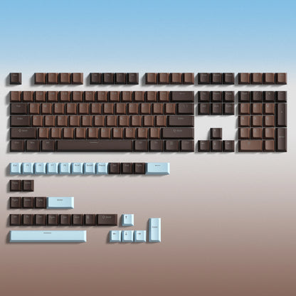 140 Keys White Grey PBT Keycap RGB Shine Through Double Shot Keycaps Cherry Profile for MX Switches  Mechanical Gaming Keyboard