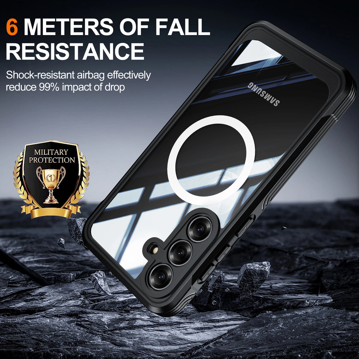 Shellbox Suitable for Samsung Galaxy S25 FE S25Edge S24 Ultra All Inclusive Phone Case, Anti Drop, Armored Appearance