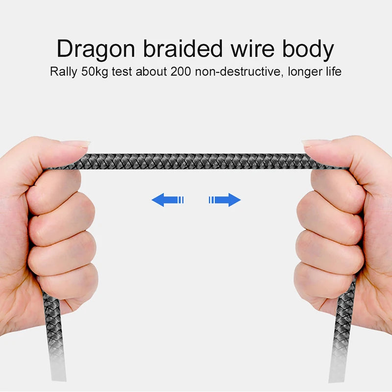 Micro USB Cable Data Sync 2A Fast Charging 1/3/5pcs Nylon Braided Charger Cable For Samsung Huawei HTC Android USB Micro Phone