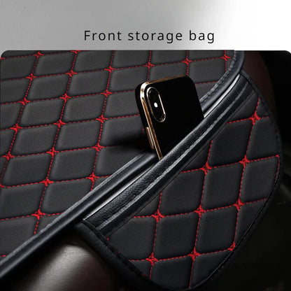 Universal Car Seat Covers Pu Leather Fashion Car Front and Rear Seat Cushions Car Seat Protector Four Seasons Auto Accessories