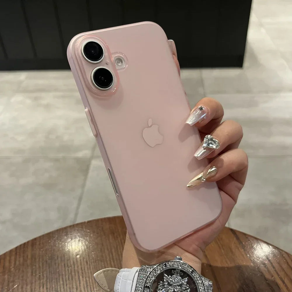 Ultra Thin PP Case For iPhone 17 16 15 14 13 12 11 Pro Max 16 15 Plus Matte Cover For iPhone 17 Air Slim Clear Shockproof Case