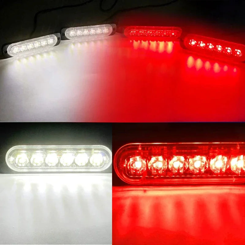 4 in 1 LED Warning Strobe Light Wireless Control 12V Car Grille Emergency Flash Signal Lamps Auto Stroboscope for Truck Offroad