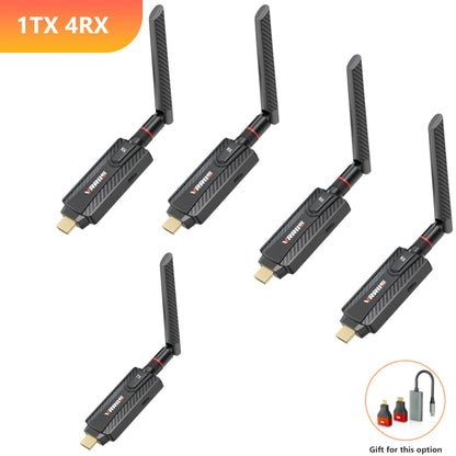 200M Wireless Hdmi Video Transmitter and Receiver 5G Mini Extender TV Stick for Conference, Office, Projector and Home Camera